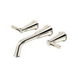 Momenti™ Wall Mount Tub Filler Trim - Polished Nickel | Model Number: TMMSQ05JPN
