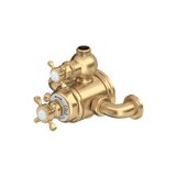Edwardian 3/4" Exposed Therm Valve With Volume And Temperature Control - Satin English Gold | U.5552X-SEG