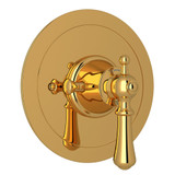 Edwardian™ 3/4" Round Thermostatic Trim Without Volume Control - Unlacquered Brass | Model Number: U.5785LS-ULB/TO