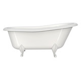 DISCONTINUED Roxburgh 68" x 32" Freestanding Slipper Bathtub - Standard White (Gloss) | Model Number: ROX-N-SW-OF+FT-ROXM-SW