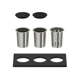 Accessories Board With Cups For Workstation Sinks - Unfinished | Model Number: GRNSHBRDKIT1