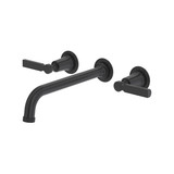 Apadana™ Wall Mount Tub Filler Trim With C-Spout - Matte Black | Model Number: TAD06W3LRMB