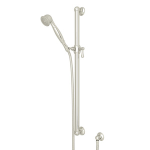 36 Inch Palladian Decorative Grab Bar Set with Single-Function Handshower Hose and Outlet - Polished Nickel | Model Number: 1283PN - Product Knockout