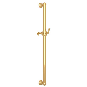 42 Inch Decorative Grab Bar with Lever Handle Slider - Italian Brass | Model Number: 1269IB - Product Knockout