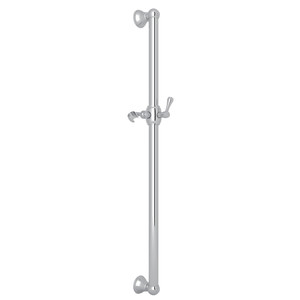 42 Inch Decorative Grab Bar with Lever Handle Slider - Polished Chrome | Model Number: 1269APC - Product Knockout