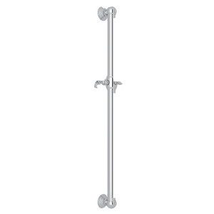 42 Inch Decorative Grab Bar with Lever Handle Slider - Polished Chrome | Model Number: 1363APC - Product Knockout