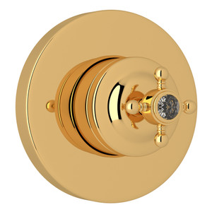 4-Port 3-Way Diverter Trim - Italian Brass with Crystal Cross Handle | Model Number: A2700NXCIBTO - Product Knockout