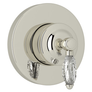 4-Port 3-Way Diverter Trim - Polished Nickel with Crystal Metal Lever Handle | Model Number: A2700NLCPNTO - Product Knockout