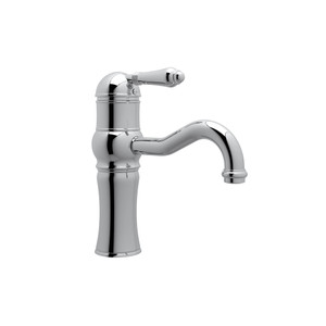 Acqui 9 Inch Above Counter Single Hole Single Lever Bathroom Faucet - Polished Chrome with Metal Lever Handle | Model Number: A3671LMAPC-2 - Product Knockout