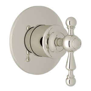 Arcana 4-Port 3-Way Diverter Trim - Polished Nickel with Ornate Metal Lever Handle | Model Number: AC27NL-PN/TO - Product Knockout