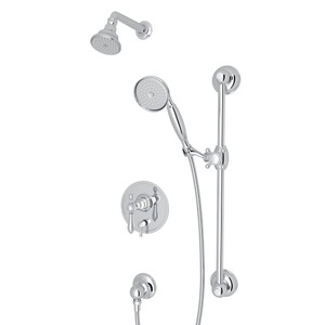 Arcana Pressure Balance Shower Package - Polished Chrome with Metal Lever Handle | Model Number: ACKIT280ENLM-APC - Product Knockout