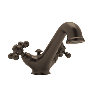 Arcana Single Hole Dual Handle Bathroom Faucet - Tuscan Brass with Cross Handle | Model Number: AC51X-TCB-2 - Product Knockout
