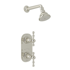ROHL DISCONTINUED-Thermostatic Shower Package - Italian Brass with Metal  Lever Handle