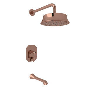 Bellia Pressure Balance Shower Package - Rose Gold with Metal Lever Handle | Model Number: BEKIT300NL-RG - Product Knockout