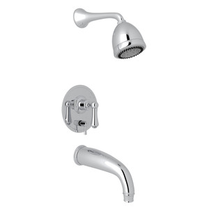 Georgian Era Pressure Balance Shower Package - Polished Chrome with Metal Lever Handle | Model Number: U.KIT660NLS-APC - Product Knockout