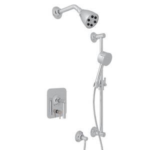 Graceline Pressure Balance Shower Package - Polished Chrome with Metal Lever Handle | Model Number: MBKIT240NLMAPC - Product Knockout