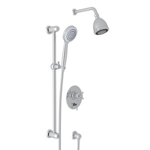 Holborn Pressure Balance Shower Package - Polished Chrome with Cross Handle | Model Number: U.KIT890NX-APC - Product Knockout