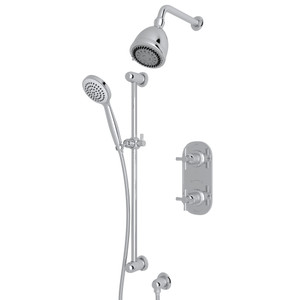 Holborn Thermostatic Shower Package - Polished Chrome with Cross Handle | Model Number: U.KIT85X-APC - Product Knockout