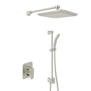 Hoxton Pressure Balance Shower Package - Polished Nickel with Metal Lever Handle | Model Number: U.KIT910NLS-PN - Product Knockout