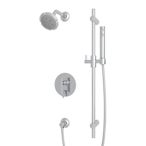 Pirellone Pressure Balance Shower Package - Polished Chrome with Metal Lever Handle | Model Number: MODKIT360NL-APC - Product Knockout