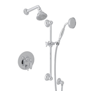 Pressure Balance Shower Package - Polished Chrome with Metal Lever Handle | Model Number: AKIT300ENLH-APC - Product Knockout