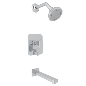QUARTILE Pressure Balance Shower Package - Polished Chrome with Metal Lever Handle | Model Number: CUKIT300NL-APC - Product Knockout