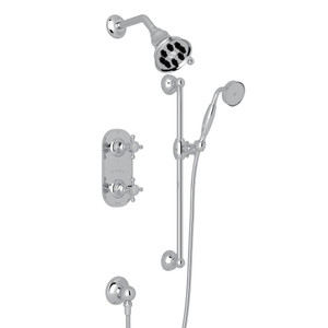 Thermostatic Shower Package - Polished Chrome with Cross Handle | Model Number: AKIT50EXM-APC - Product Knockout