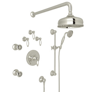Thermostatic Shower Package - Polished Nickel with Metal Lever Handle | Model Number: AKIT47ELH-PN - Product Knockout