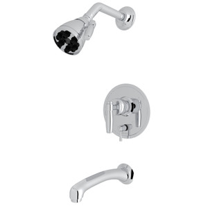 Zephyr Pressure Balance Shower Package - Polished Chrome with Metal Lever Handle | Model Number: MBKIT330NLMAPC - Product Knockout