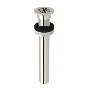 Non-Slotted Grid Drain - Polished Nickel | Model Number: 6442PN - Product Knockout