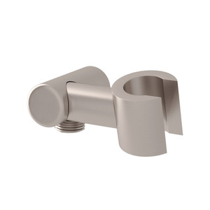 Handshower Holder with Outlet for Shower Arm Connection - Satin Nickel | Model Number: 1630STN - Product Knockout