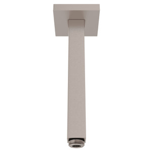 6 3/8 Inch Modern Square Ceiling Mount Shower Arm - Satin Nickel | Model Number: 1510/6STN - Product Knockout