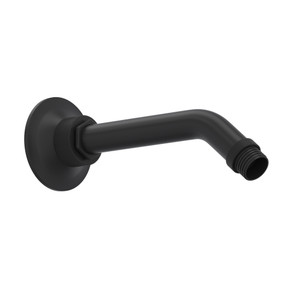 DISCONTINUED 7" Reach Wall Mount Shower Arm - Matte Black | Model Number: MB2010MB