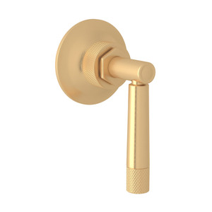 Graceline Trim for Volume Control and 4-Port Dedicated Diverter - Satin Brass with Metal Lever Handle | Model Number: MB2048LMSTB - Product Knockout