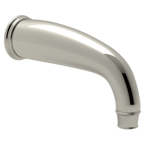 Georgian Era Wall Mount C-Spout Tub Spout - Polished Nickel | Model Number: U.3605PN - Product Knockout