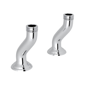 Pair of Deck Pillar Unions - Polished Chrome | Model Number: U.6387APC - Product Knockout