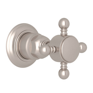 Trim for Volume Control and 4-Port Dedicated Diverter - Satin Nickel with Cross Handle | Model Number: A4912XMSTNTO - Product Knockout