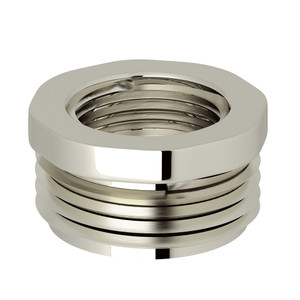 3/4 Inch M X 1/2 Inch F Adaptor - Polished Nickel | Model Number: U.5379PN - Product Knockout