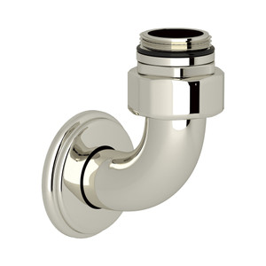 Bottom Return Elbow for Exposed Thermostatic Valves - Polished Nickel | Model Number: U.5398PN - Product Knockout