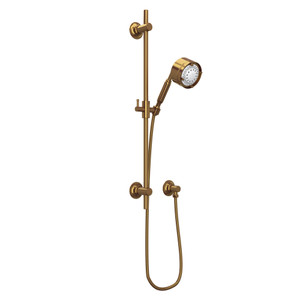 DISCONTINUED Handshower Set With 24" Slide Bar and 5-Function Handshower - French Brass | Model Number: MB2046FB