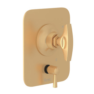 Graceline Pressure Balance Trim with Diverter - Satin Brass with Metal Dial Handle | Model Number: MB2044NDMSTB - Product Knockout