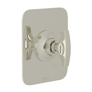 Graceline Pressure Balance Trim without Diverter - Polished Nickel with Metal Dial Handle | Model Number: MB2043DMPN - Product Knockout