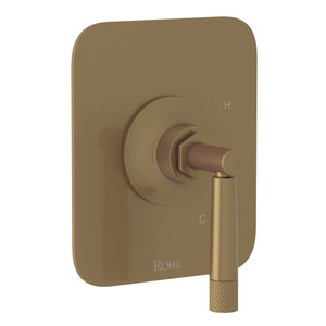 Graceline Pressure Balance Trim without Diverter - French Brass with Metal Lever Handle | Model Number: MB2043LMFB - Product Knockout