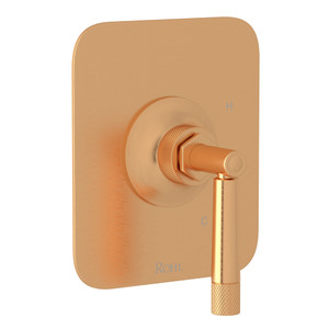 Graceline Pressure Balance Trim without Diverter - Satin Gold with Metal Lever Handle | Model Number: MB2043LMSG - Product Knockout