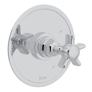 San Giovanni Pressure Balance Trim without Diverter - Polished Chrome with Five Spoke Cross Handle | Model Number: A2310XAPC - Product Knockout