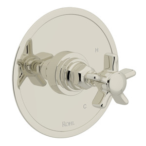 San Giovanni Pressure Balance Trim without Diverter - Polished Nickel with Five Spoke Cross Handle | Model Number: A2310XPN - Product Knockout