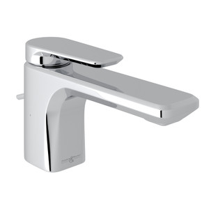 Hoxton Single Hole Single Lever Bathroom Faucet - Polished Chrome with Metal Lever Handle | Model Number: U.3412LS-APC-2 - Product Knockout