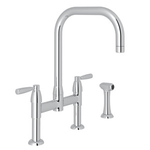 Perrin & Rowe Holborn™ Bridge Kitchen Faucet With U-Spout And Side
