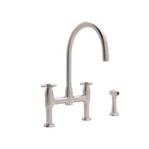 Perrin & Rowe Holborn™ Bridge Kitchen Faucet With C-Spout And Side