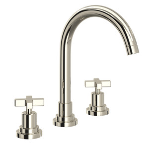 Lombardia® Widespread Lavatory Faucet With C-Spout - Polished Nickel | Model Number: A2208XMPN-2